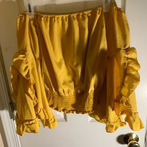 Off the shoulder dress top